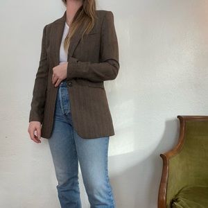 Equipment plaid blazer